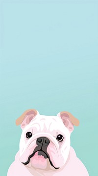 Bulldog selfie cute wallpaper animal cartoon mammal.