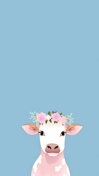 Cow selfie cute wallpaper animal livestock cartoon.