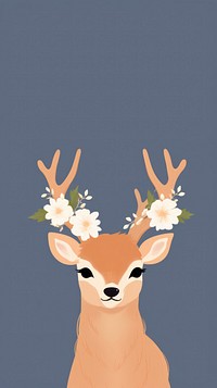 Deer selfie cute wallpaper animal wildlife cartoon.