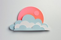 Cloud paper art tranquility.