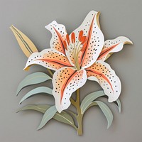 Lily flower plant art.