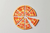 Pizza food gray background grapefruit.