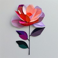 Rose art origami flower.