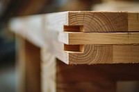 Assembling a wooden furniture hardwood lumber architecture.