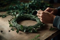 Making Wreaths wreath adult food.