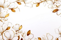 Magnolia flowers border frame backgrounds pattern petal.