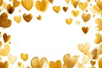 Hearts border frame backgrounds petal gold.