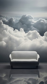 Grey tone wallpaper cloudy furniture nature sky.