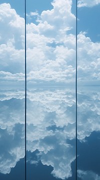 Grey tone wallpaper blue sky reflection outdoors nature.