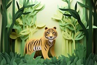 Tiger in the forest wildlife outdoors animal.