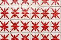 Tiles of red pattern backgrounds wall architecture.