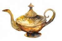 Golden magic lamp porcelain teapot art.