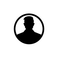 Money logo icon silhouette adult black.