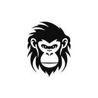 Monkey logo icon wildlife mammal animal.