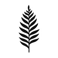 Fern logo icon plant black leaf.