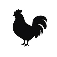 Hen logo icon silhouette chicken poultry.
