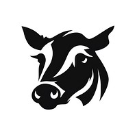 Pig animals logo icon black livestock moustache.