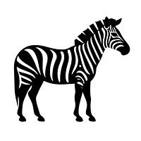 Zebra logo icon silhouette wildlife animal.