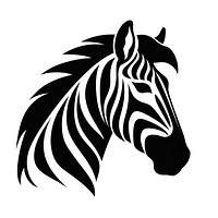 Zebra logo icon animal mammal horse.