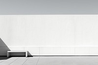 Large building wall architecture white monochrome.