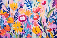 Floral pattern background painting backgrounds flower.