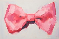 Pink bow painting accessories creativity.