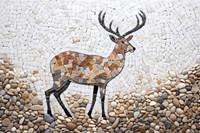 Mosaic style on deer wildlife animal mammal.