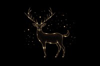 Minimal Constellation outline deer constellation wildlife animal.