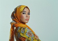 Common Malay woman portrait adult photo.