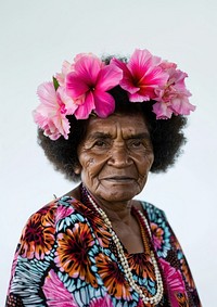 Fiji woman portrait jewelry adult.