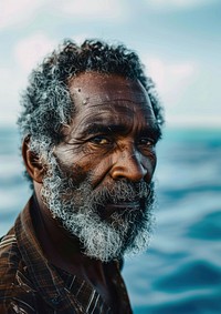 Fiji fisherman man portrait beard adult.