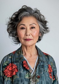 Mature asian woman portrait adult photo.