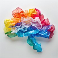 Cloud made from polyethylene plastic creativity blossom.