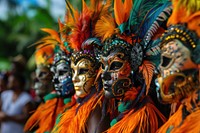 Brazilian Carnival carnival adult representation.