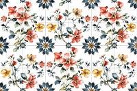 Tiles of flowers pattern backgrounds plant art.