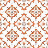 Tiles of orange pattern backgrounds architecture repetition.