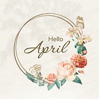 Hello April Instagram post 