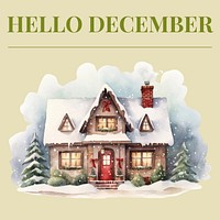 Hello December Facebook post 