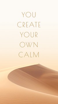 Calmness  quote Instagram story template