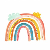 Cute rainbow illustration architecture clothing swimwear.