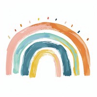 Cyan rainbow illustration art painting jacuzzi.