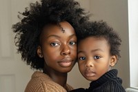 Black mother and child photography portrait person.