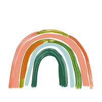 Green rainbow illustration art ketchup produce.
