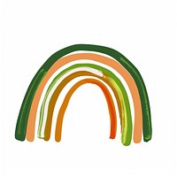 Green rainbow illustration architecture letterbox produce.