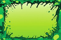 Comic green poison melt splash border effect backgrounds abstract art.