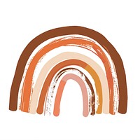 Neon brown rainbow illustration architecture ketchup arched.