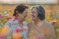Filipino LGBTQ elderly couple flower photo photography.