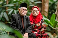 Indonesian elderly couple accessories bridegroom accessory.