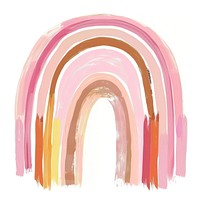 Pink rainbow illustration art jacuzzi tub.
