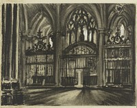 Side Chapels, the Cathedral, Toledo by Joseph Pennell